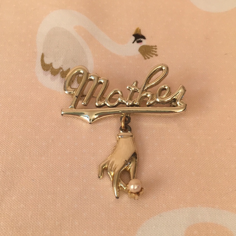 Costume Jewelry Mother Pin